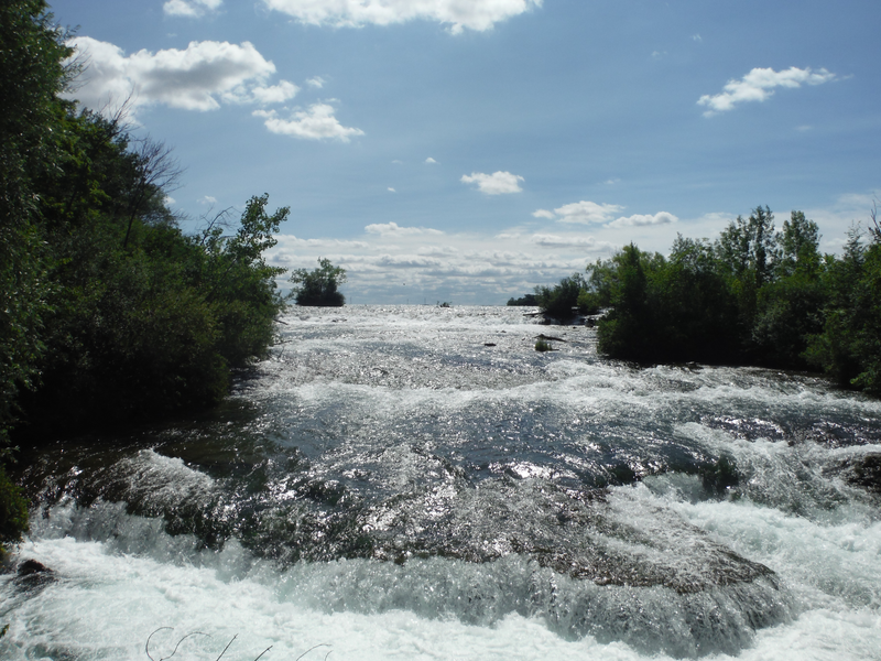 A view of the river on a hike through the Three Sisters.